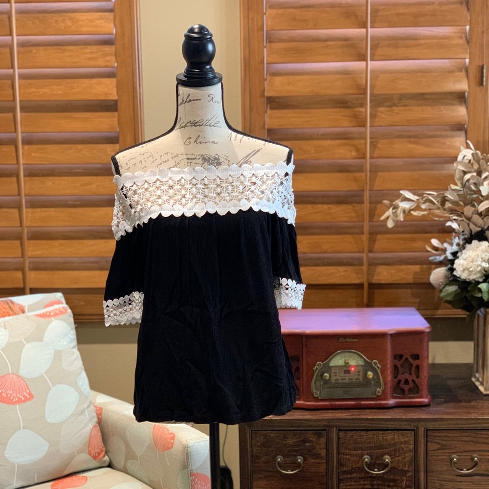 INC black blouse
